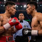 Imagen ilustrativa de dos boxeadores mexicanos frente a frente dentro de un cuadrilátero