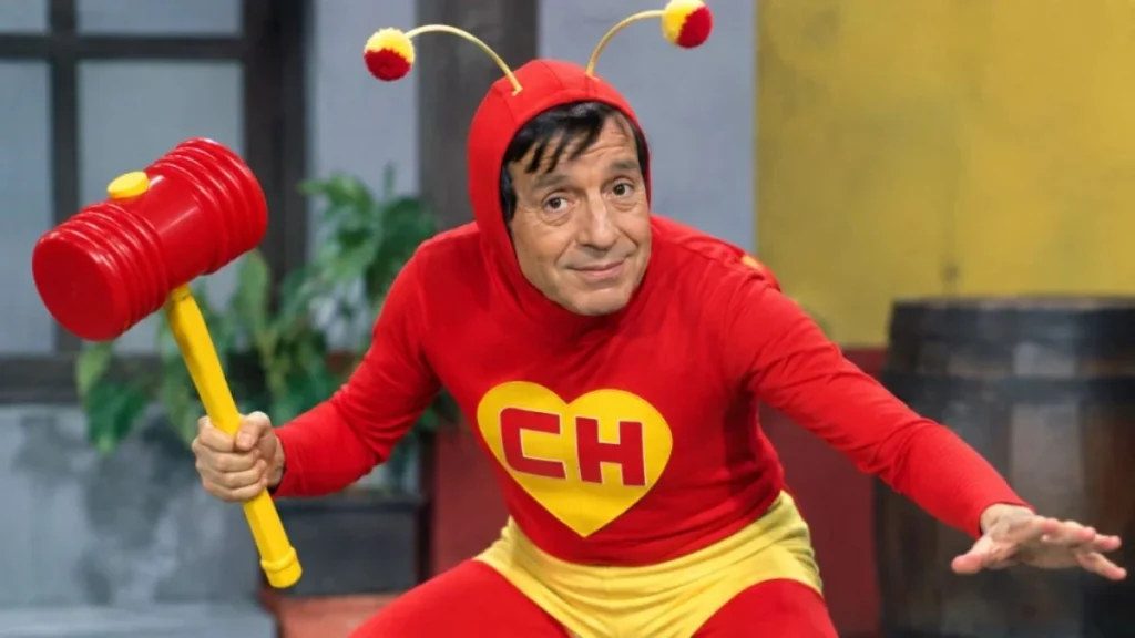 Imagen ilustrativa del Chapulín Colorado con su característico traje rojo y Chipote Chillón