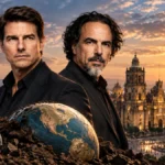 Tom Cruise y Alejandro González Iñárritu en imagen ilustrativa de la película Digger