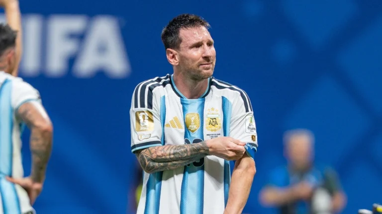 Lionel Messi con la camiseta de la Selección Argentina