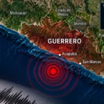 Imagen ilustrativa del sismo de magnitud 4.8 registrado frente a las costas de Guerrero