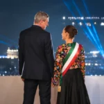 Claudia Sheinbaum durante la ceremonia del Grito de Independencia 2026 en Palacio Nacional