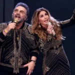 Lucero y Mijares durante una presentación musical en Cancún, Quintana Roo.