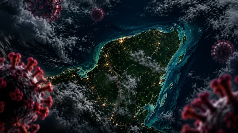 Imagen ilustrativa de la Península de Yucatán ante el repunte de influenza y COVID-19 durante 2026.