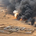 Instalaciones de Saudi Aramco en Arabia Saudita, donde se ordenó evacuar al personal por motivos de seguridad.
