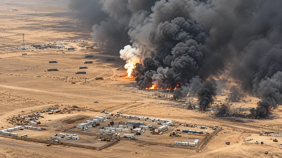 Instalaciones de Saudi Aramco en Arabia Saudita, donde se ordenó evacuar al personal por motivos de seguridad.