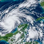 Baja presión en el Golfo de México favorece lluvias y tormentas en la Península de Yucatán
