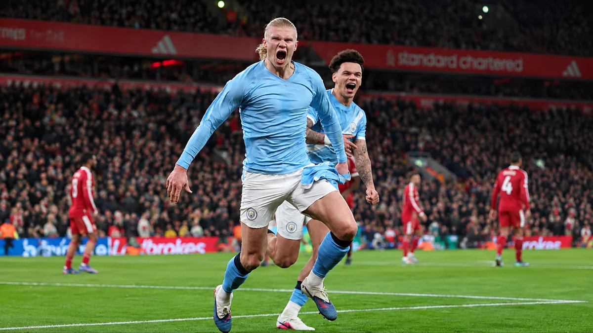 Manchester City derrota 3-0 al Liverpool en Anfield durante la Premier League 2026.